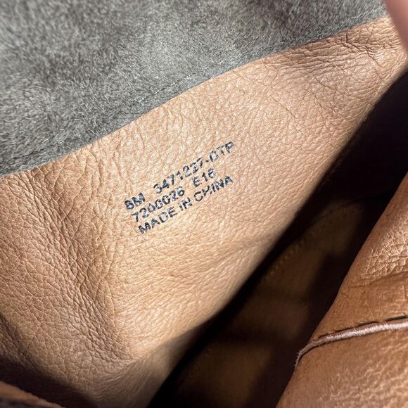 Frye Boots Womens Size 8 M Taupe Suede Peep Toe ankle Booties Stacked Heel